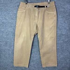 VTG‎ Gramicci Pants Men’s Sz 38 Brown Belted Waist Climbing Outdoor